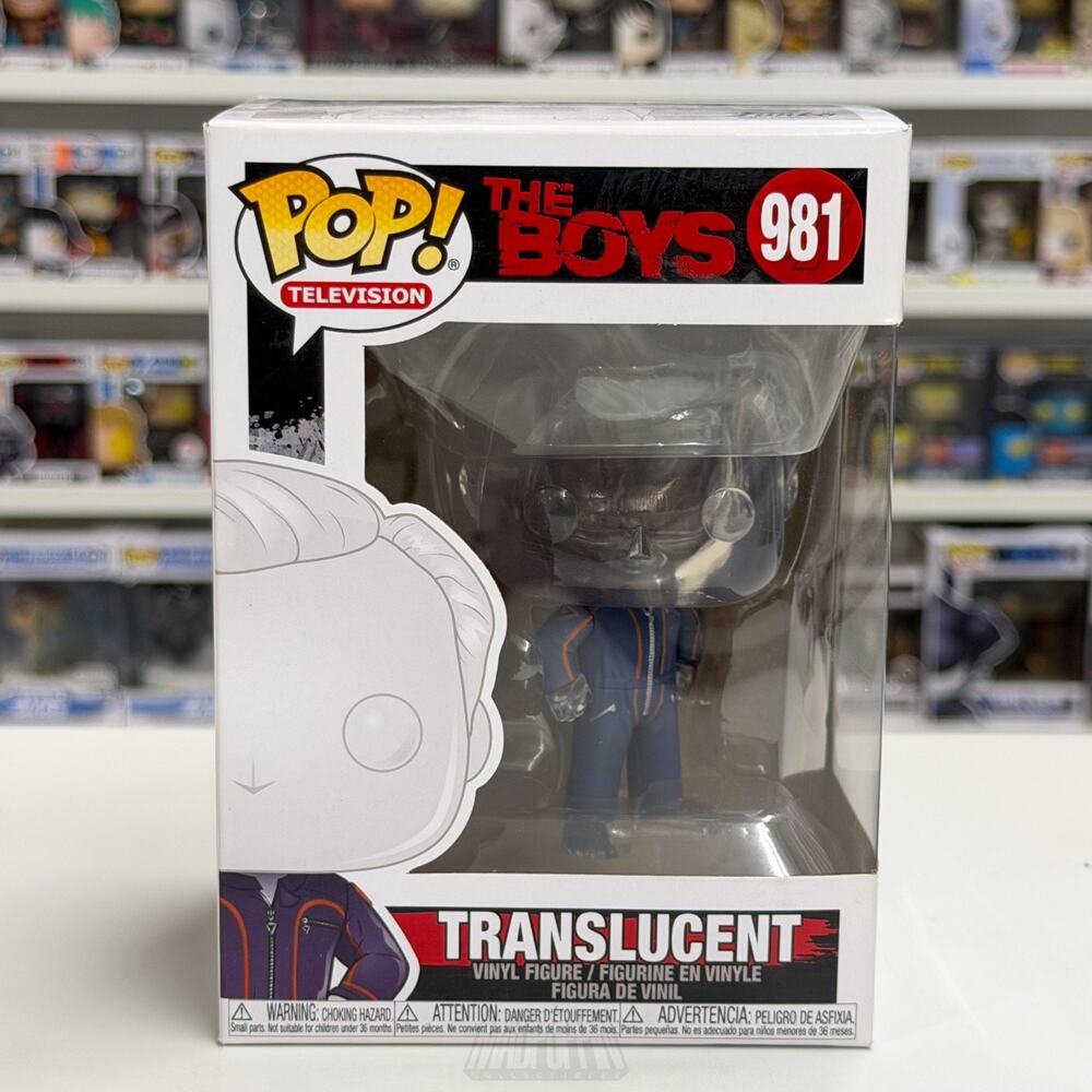 Funko Pop TV The Boys Translucent 981 Invisible Seven Supe Vought Vinyl Figure